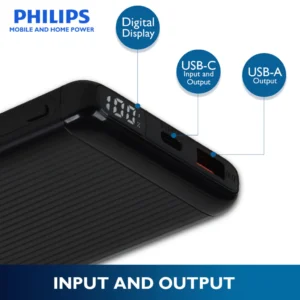 Philips 10000mAh 22.5 Watts USB-C Slim and Powerful Fast Charging Micro Powerbank