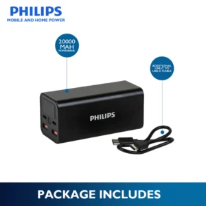 Philips DLP5721 20000mAh Digital Display PD65W+22.5W Power Bank