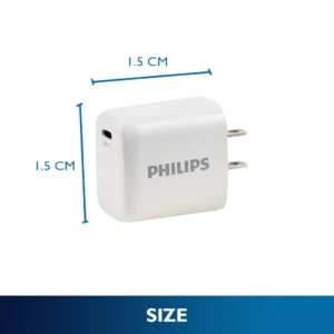 Philips PD 20W USB C Charger Fast Charger for iPhone 16 Pro Max, 15/14/13 Series, Galaxy and More