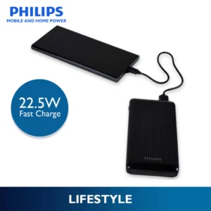 Philips 10000mAh 22.5 Watts USB-C Slim and Powerful Fast Charging Micro Powerbank