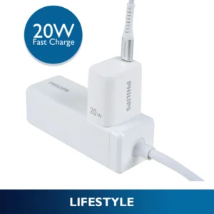 Philips PD 20W USB C Charger Fast Charger for iPhone 16 Pro Max, 15/14/13 Series, Galaxy and More