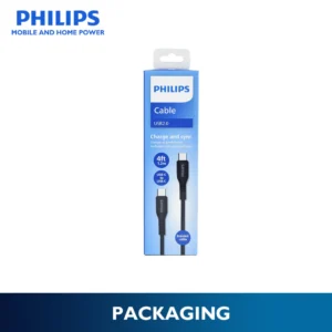 Philips 60W 1.2M USB Type C to USB C PD Cable for SAMSUNG S24 Ultra iPhone 16 / 15 pro Apple MacBook