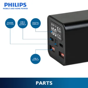 Philips DLP5721 20000mAh Digital Display PD65W+22.5W Power Bank