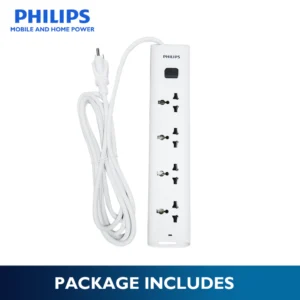 Philips 4 Universal Power Outlet 3 Meters Extension