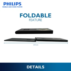 Philips 3-in-1 Magnetic Wireless 15W Fast Charger Portable Wireless Charger for iPhone, Airpods Pro