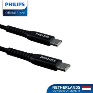 Philips 100W 1.2m USB Type C to USB C PD Cable for Apple MacBook Air 2020/MacBook Pro 2018, SAMSUNG