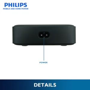 Philips Ultra Fast 240W 5-Port GaN USB Desktop Charger with Digital Display 3 USB-C and 2 USB-A port
