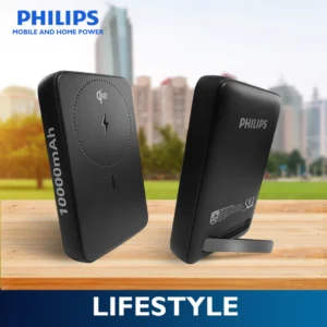 Philips 10000mAh 15W Magnetic Wireless Powerbank Qi2 USB-C to C Fast Charging Portable Wireless Char