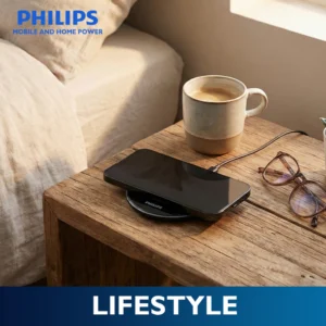 Philips 15W Wireless Charger Disc with Free 1.5M USB-C Cable