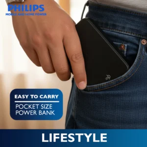 Philips 10000mAh 15W Magnetic Wireless Powerbank Qi2 USB-C to C Fast Charging Portable Wireless Char