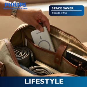 Philips 15W Magnetic Wireless Power Bank PD 20W 10000mAh Fast Charging Type C w/ Magnetic Ring Fast