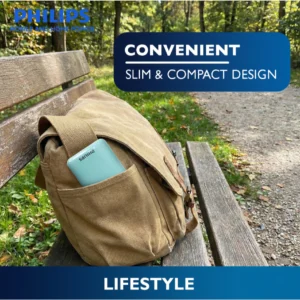 Philips 22.5W Slim Fast Charging Power Bank 10000mAh Dual Port Output USB-C & USB-A