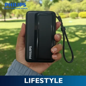 Philips 20000mAh Powerbank 45W PD QC3.0 Fast Charging Built-in USB-C Cable Portable Charger