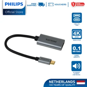 Philips USB-C to 4K HDMI Adapter Stunning Clarity and Sound 60Hz