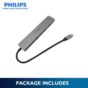Philips USB-C to HDTV Multifunction Adapter Gaming Hub Multi Ports HDMI 4K Display USB 3.0 PD