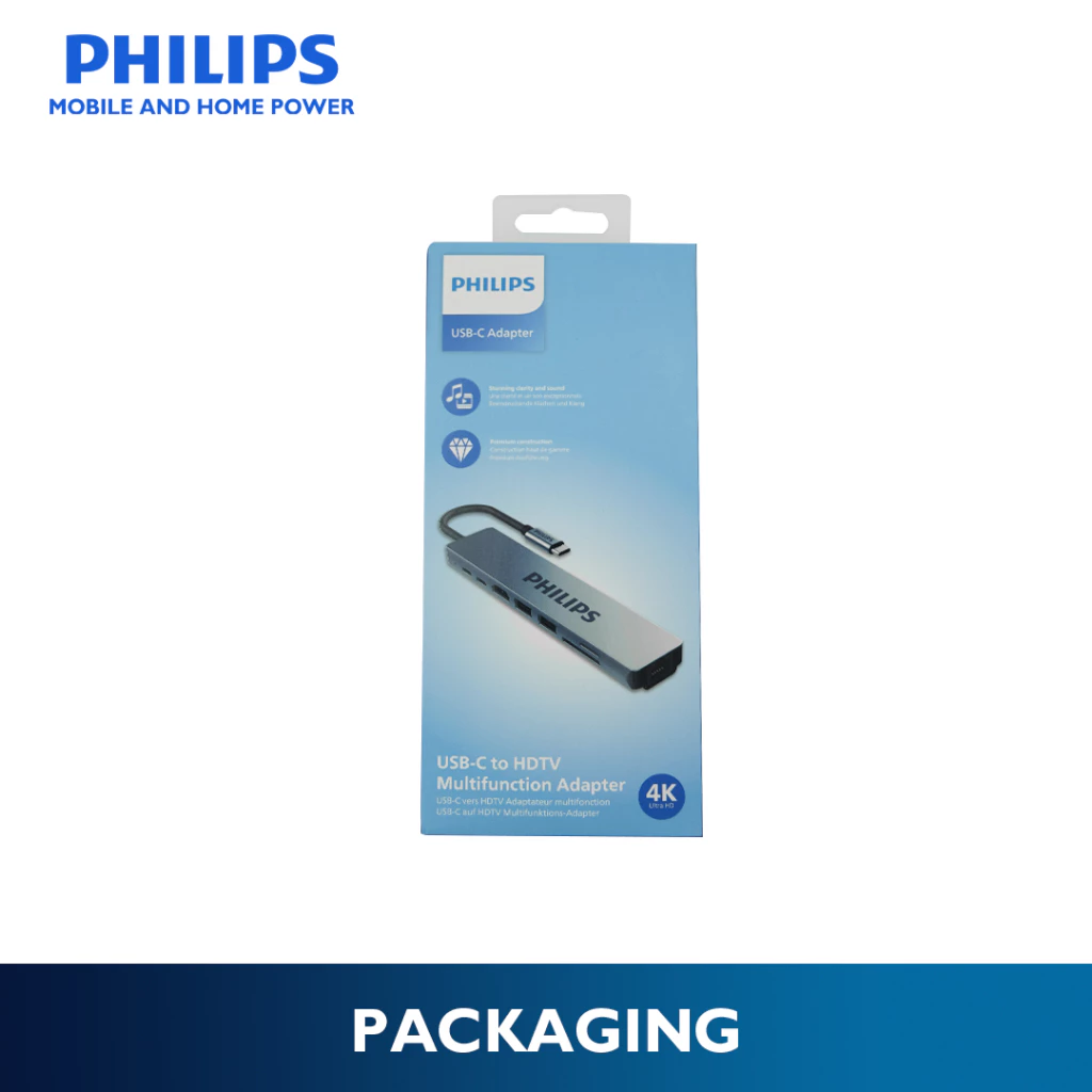 Philips USB-C to HDTV Multifunction Adapter Gaming Hub Multi Ports HDMI 4K Display USB 3.0 PD - Image 4