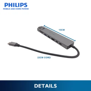 Philips USB-C to HDTV Multifunction Adapter Gaming Hub Multi Ports HDMI 4K Display USB 3.0 PD